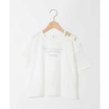 [120-160]アシメ肩シアーTシャツ | a.v.v【KIDS】 | 詳細画像30 