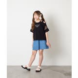 [120-160]アシメ肩シアーTシャツ | a.v.v【KIDS】 | 詳細画像32 