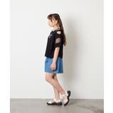 [120-160]アシメ肩シアーTシャツ | a.v.v【KIDS】 | 詳細画像37 