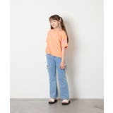 [120-160]アシメ肩シアーTシャツ | a.v.v【KIDS】 | 詳細画像4 