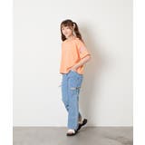 [120-160]アシメ肩シアーTシャツ | a.v.v【KIDS】 | 詳細画像6 