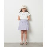 [100-130]ロゴ刺繍Ｔシャツ | a.v.v【KIDS】 | 詳細画像13 