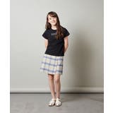 [100-130]ロゴ刺繍Ｔシャツ | a.v.v【KIDS】 | 詳細画像5 