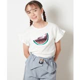 [140-150]袖フリルスパンコールＴシャツ | a.v.v【KIDS】 | 詳細画像10 
