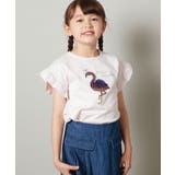 [140-150]袖フリルスパンコールＴシャツ | a.v.v【KIDS】 | 詳細画像27 