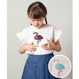 ピンク | [140-150]袖フリルスパンコールＴシャツ | a.v.v【KIDS】