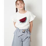 [160]袖フリルスパンコールＴシャツ | a.v.v【KIDS】 | 詳細画像16 