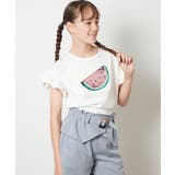 [160]袖フリルスパンコールＴシャツ | a.v.v【KIDS】 | 詳細画像20 