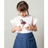 [160]袖フリルスパンコールＴシャツ | a.v.v【KIDS】 | 詳細画像3 