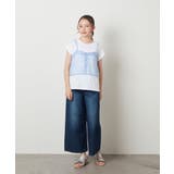 [100-130]シアーキャミドッキングＴシャツ | a.v.v【KIDS】 | 詳細画像13 