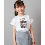 ホワイト | [100-130]スパンコールアソートTシャツ | a.v.v【KIDS】