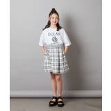 [120-130]エンブレム刺繍オーバーシルエットＴシャツ | a.v.v【KIDS】 | 詳細画像16 