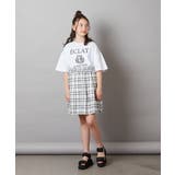 [120-130]エンブレム刺繍オーバーシルエットＴシャツ | a.v.v【KIDS】 | 詳細画像17 