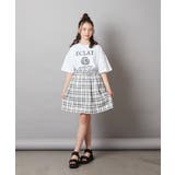 [120-130]エンブレム刺繍オーバーシルエットＴシャツ | a.v.v【KIDS】 | 詳細画像19 
