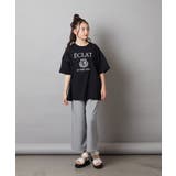 [120-130]エンブレム刺繍オーバーシルエットＴシャツ | a.v.v【KIDS】 | 詳細画像26 