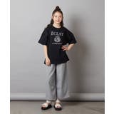 [120-130]エンブレム刺繍オーバーシルエットＴシャツ | a.v.v【KIDS】 | 詳細画像27 