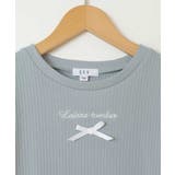 ロゴ刺繍入りプチリボンカットソー | a.v.v【KIDS】 | 詳細画像4 