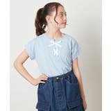 [140-150]フロントレースUPTシャツ | a.v.v【KIDS】 | 詳細画像1 