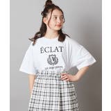 [140-150]エンブレム刺繍オーバーシルエットＴシャツ | a.v.v【KIDS】 | 詳細画像12 