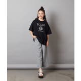 [140-150]エンブレム刺繍オーバーシルエットＴシャツ | a.v.v【KIDS】 | 詳細画像24 