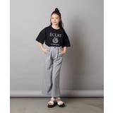 [140-150]エンブレム刺繍オーバーシルエットＴシャツ | a.v.v【KIDS】 | 詳細画像28 