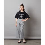 [140-150]エンブレム刺繍オーバーシルエットＴシャツ | a.v.v【KIDS】 | 詳細画像30 