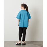 [140-150]エンブレム刺繍オーバーシルエットＴシャツ | a.v.v【KIDS】 | 詳細画像42 