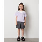 【接触冷感/ジメジメ対策】[100-160]バックル付きイレイヤード風Ｔシャツ | a.v.v【KIDS】 | 詳細画像11 
