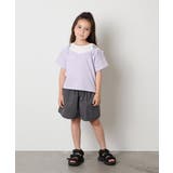 【接触冷感/ジメジメ対策】[100-160]バックル付きイレイヤード風Ｔシャツ | a.v.v【KIDS】 | 詳細画像14 