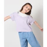 【接触冷感/ジメジメ対策】[100-160]バックル付きイレイヤード風Ｔシャツ | a.v.v【KIDS】 | 詳細画像4 