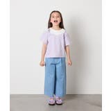 【接触冷感/ジメジメ対策】[100-160]バックル付きイレイヤード風Ｔシャツ | a.v.v【KIDS】 | 詳細画像6 