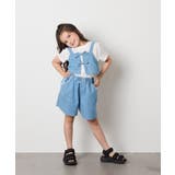 【接触冷感/ジメジメ対策】[120-160]デニムビスチェセット | a.v.v【KIDS】 | 詳細画像10 