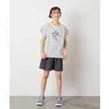 【接触冷感/ジメジメ対策】[100-150]スパンコールモチーフＴシャツ | a.v.v【KIDS】 | 詳細画像15 