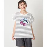 【接触冷感/ジメジメ対策】[100-150]スパンコールモチーフＴシャツ | a.v.v【KIDS】 | 詳細画像2 