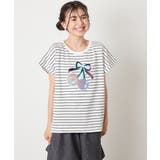 【接触冷感/ジメジメ対策】[100-150]スパンコールモチーフＴシャツ | a.v.v【KIDS】 | 詳細画像6 