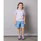 【接触冷感/ジメジメ対策】[120-160]パフスリーブロゴトップス | a.v.v【KIDS】 | 詳細画像16 