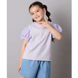 【接触冷感/ジメジメ対策】[120-160]パフスリーブロゴトップス | a.v.v【KIDS】 | 詳細画像30 