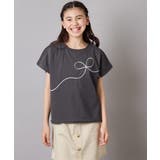 リボンテープチュールドッキングTシャツ | a.v.v【KIDS】 | 詳細画像11