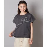 リボンテープチュールドッキングTシャツ | a.v.v【KIDS】 | 詳細画像13