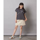 リボンテープチュールドッキングTシャツ | a.v.v【KIDS】 | 詳細画像14