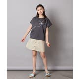 リボンテープチュールドッキングTシャツ | a.v.v【KIDS】 | 詳細画像15