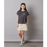 リボンテープチュールドッキングTシャツ | a.v.v【KIDS】 | 詳細画像16
