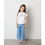 リボンテープチュールドッキングTシャツ | a.v.v【KIDS】 | 詳細画像6