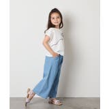 リボンテープチュールドッキングTシャツ | a.v.v【KIDS】 | 詳細画像8