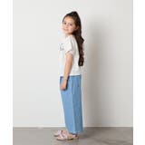 リボンテープチュールドッキングTシャツ | a.v.v【KIDS】 | 詳細画像9