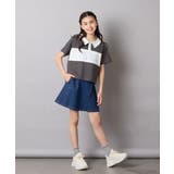 【接触冷感/ジメジメ対策】[130-160]えり付き切替ロゴTシャツ | a.v.v【KIDS】 | 詳細画像18 
