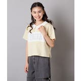 【接触冷感/ジメジメ対策】[130-160]えり付き切替ロゴTシャツ | a.v.v【KIDS】 | 詳細画像2 
