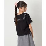 [120-160]【接触冷感/ジメジメ対策】セーラーカラーＴ | a.v.v【KIDS】 | 詳細画像14 