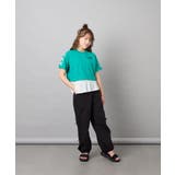 [130-160]【冷感/UVカット】レースアップロゴTシャツ | a.v.v【KIDS】 | 詳細画像10 