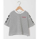 [130-160]【冷感/UVカット】レースアップロゴTシャツ | a.v.v【KIDS】 | 詳細画像25 